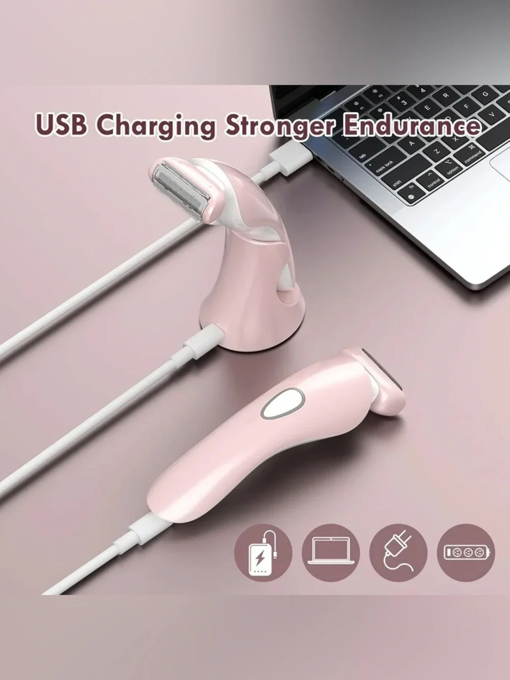 Electric Razor for Women Pink
